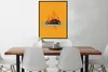MuchoWow® Gerahmtes Poster Auto - Flammen - Rot - Vintage Produktbild-Vorschau 2