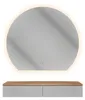 Planetmöbel AMYRA Konsolentisch 100 cm in Gold Eiche / Weiß Produktbild-Vorschau 5
