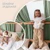 Baldachim do łóżka domku 135x320 cm eukaliptus ze złotą Podgląd zdjęcia produktu 3