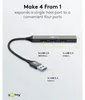 Goobay 74456, Hub USB Slim de 4 puertos, USB-A a USB-A, 5 Vista previa de la imagen del producto 4
