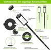 Diagram showing the components and features of solar garden lights. Produktbild-Vorschau