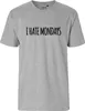 Huuraa Herren T-Shirt I hate mondays Schriftzug 3XL Sport Produktbild-Vorschau 2