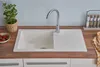 Einbauspüle Küchenspüle Spüle Granit Mineralite 78 x 44 Produktbild-Vorschau 2
