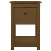 vidaXL Nachttisch Honigbraun 40x35x61,5 cm Massivholz Produktbild-Vorschau 5