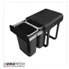 Ekotech Abfallsammler A16S88S Aladin schwarz 2x 8 Liter Produktbild-Vorschau 5