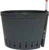 A dark gray self-watering planter pot with a water level indicator stick. Produktbild-Vorschau