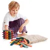 Laleni 90 cubes en bois 6 couleurs - cubes en bois avec Voir les images du produit 5