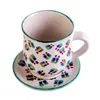 Tasse mit Schmetterlings-Motiv, ca. 10 cm Höhe, ca. 9 cm Produktbild-Vorschau 3