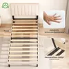 KUTAS Klassische Betten 90x200, Polsterbett Grau mit Produktbild-Vorschau 9