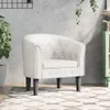 vidaXL Fauteuil club blanc similicuir Voir les images du produit 2