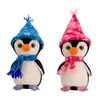 Pinguin mit Mütze und Schal in Blau 27 cm Kuscheltier Produktbild-Vorschau 2