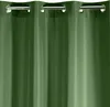 A close-up view of a dark green curtain with metal grommets at the top. Anteprima dell’immagine prodotto