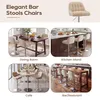 Lot de 2 Tabourets de Bar Pivotants, Chaises de Bar Voir les images du produit 8