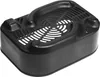 A black plastic crisper basket with a handle and ventilation holes, shown from a slightly elevated side angle on a white background. Anteprima dell’immagine prodotto