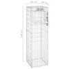 vidaXL Colonne de gabion 40x40x140 cm Fer Voir les images du produit 6