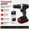 AJIEQAQ Perceuse-visseuse sans fil 21V Set, Perceuse à Voir les images du produit 4