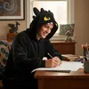 Pigiama tutina Kigurumi costume per adulti Nero Sdentato Anteprima dell’immagine prodotto 6