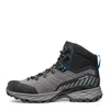 Herren-Wanderschuh "Rush Trek Pro GTX" von Scarpa in Grau mit schwarzem Obermaterial und blauen Akzenten. Produktbild-Vorschau