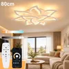 80cm LED Deckenleuchte Dimmbar,Wohnzimmerlampe mit Produktbild-Vorschau 1