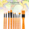 10 kusov štetcov Set Umelec Štetce Viac médií Štetce s Náhľad obrázku produktu 6