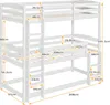 Etagenbett mit 3 Schlafgelegenheiten und Rollrost, 90x200 Produktbild-Vorschau 4