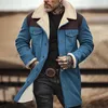 ASKSA Herren Vintage Wildlederjacke Warm Gefuettert Produktbild-Vorschau 2