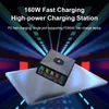 160W 5-Port USB PD Ladestation Dual USB-A QC3.0 + Dual Produktbild-Vorschau 7