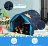 Kinderzelt für Jungs & Mädchen, Spielhaus mit Sternenhimmel Produktbild-Vorschau 4