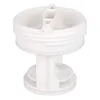 A white washing machine filter part against a white background. Produktbild-Vorschau