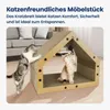 Heikoeco® Kratzpappe für Katzen Groß XXL mit Ball, Hausform Produktbild-Vorschau 3