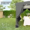 Outsunny Pavillon 2,5x2,5m wasserabweisend Stabil Produktbild-Vorschau 8