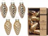 Christbaumschmuck Zapfen 4,5cm Glas 12 Stück - Brokatgold Produktbild-Vorschau 2