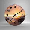 Wanduhr - Rund - Glasuhr - Meer Strand Felsen - 40x40cm - Produktbild-Vorschau 3