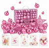 Weihnachtskugeln Set ONBEST Pink 128-teilig – bruchsichere Produktbild-Vorschau 1