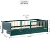 Homestyle4u Kinderbett 90x200 Holzbett mit Rausfallschutz Produktbild-Vorschau 6