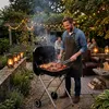 Relaxdays mobiler Holzkohlegrill mit Deckel & Rollen, Produktbild-Vorschau 5