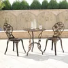[casa.pro]® Set da bistrot tavolo + sedia in ghisa bronzo Anteprima dell’immagine prodotto 6