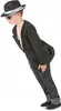 Popstar-Kostüm schwarz für Jungen L 9-10 Jahre (129-140 cm) Produktbild-Vorschau 2