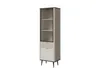 Tkmoebel Vitrine Marly 03 L/P Kaschmir/Walnuss 60/191/40 cm Produktbild-Vorschau 1