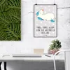 Mr. & Mrs. Panda Bild Einhorn Schnuller DIN A2 - Grau Produktbild-Vorschau 2