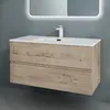 doporro Meuble de Salle de Bain Suspendu Chêne Clair Voir les images du produit 3