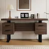 Scrivania Flieks con cassetti, 135x54x76 cm, Elegante Anteprima dell’immagine prodotto 3