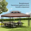Outsunny Toile de Rechange pour Pavillon Tonnelle Tente Voir les images du produit 7