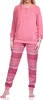Damen Frottee Schlafanzug langarm mit Bündchen - Hose Produktbild-Vorschau 1