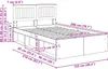 Möbel Bettrahmen Schwarz 120 x 200 cm Massives Kiefernholz Produktbild-Vorschau 12