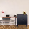AREBOS Aktenschrank 90x90x40 cm Büroschrank Lagerschrank Produktbild-Vorschau 3