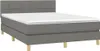 vidaXL Postel Boxspring s matrací a LED diodami Tmavě šedá Náhled obrázku produktu 3