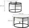 Tavolino Vicco Marlo Marmo bianco 57 x 57 cm, Model 55940 Anteprima dell’immagine prodotto 6