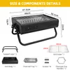 SunJas Holzkohlegrill Tragbar Klappgrill Koffergrill Produktbild-Vorschau 4