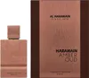 A bottle of Al Haramain Amber Oud Tobacco Edition Eau de Parfum and its packaging are displayed against a white background. Podgląd zdjęcia produktu